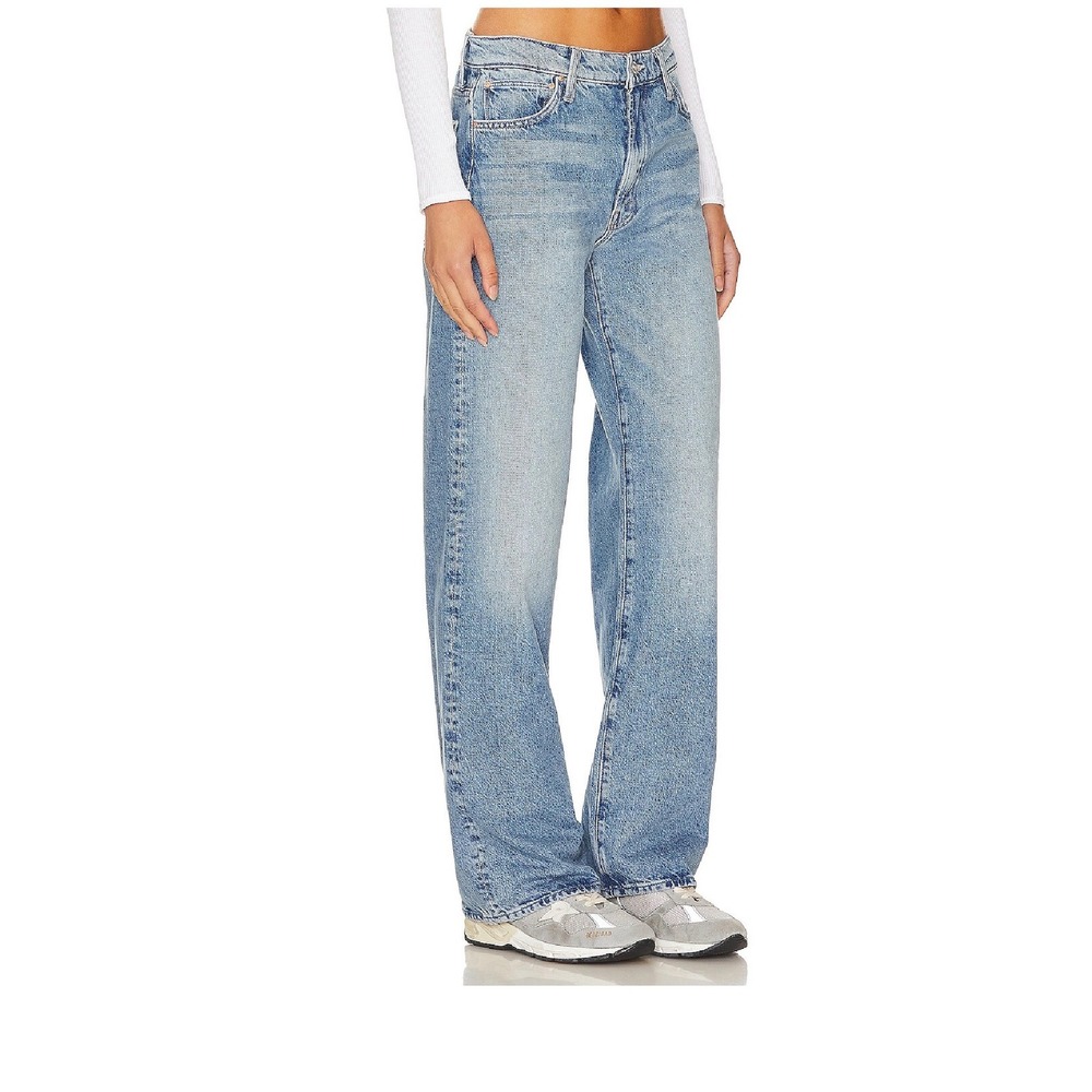 MOTHER Superior The Dodger Sneak Wide Leg Jeans Leap At The Chance Blue Size 27